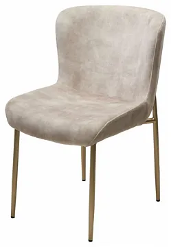 Стул MATTEO Beige color-021, велюр / золотой