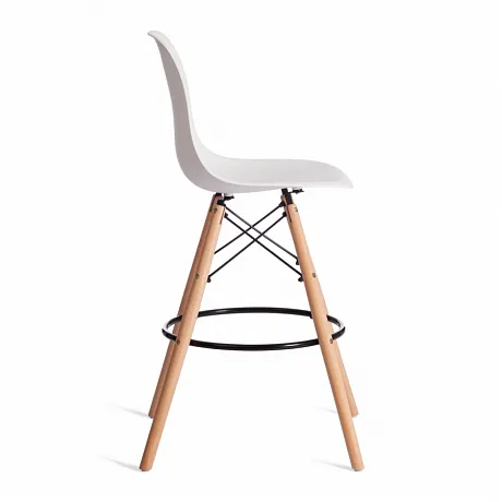 Стул барный Cindy Bar Chair (mod. 80-1) Белый, натуральный фото 2