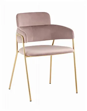 Стул Полин велюр розовый