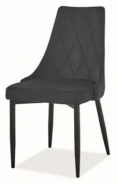 Стул SIGNAL TRIX B VELVET (черный/черный мат)