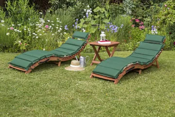 Комплект шезлонги и столик AFM-803A-T133 2pcs Beige-Green