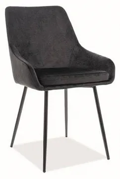 Стул Signal ALBI Velvet (черный/черный мат)