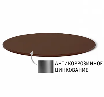 Столешница SHT-TT D760 мм коричневый муар (цинк)