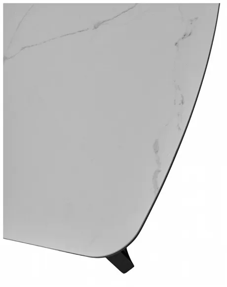 Стол RASMUS 160 TL-45 Белый мрамор, испанская керамика / черный каркас, ®DISAUR фото 6