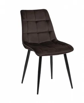 Стул кухонный Signal CHIC Velvet Bluvel 48 (коричневый/черный мат)