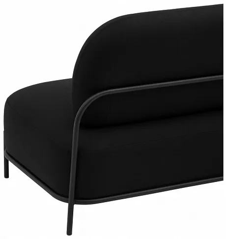 Диван Стоун рогожка черный фото 8