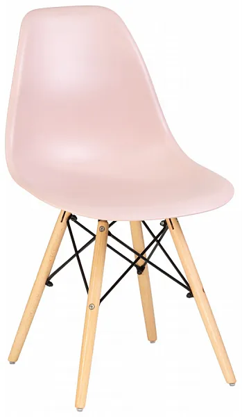 Стул DSW ножки светлый бук, цвет светло-розовый PK-02 фото 2