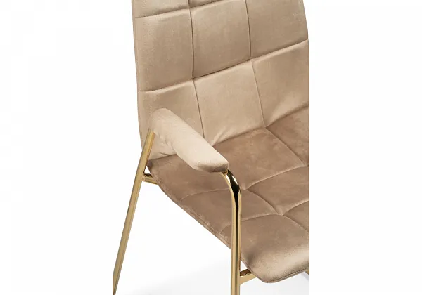 Стул на металлокаркасе Lana beige / gold фото 8