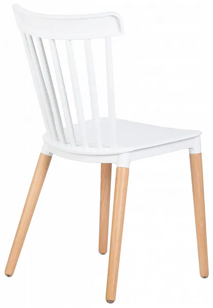 Стул THEO ножки светлый бук, цвет белый W-02 фото 7
