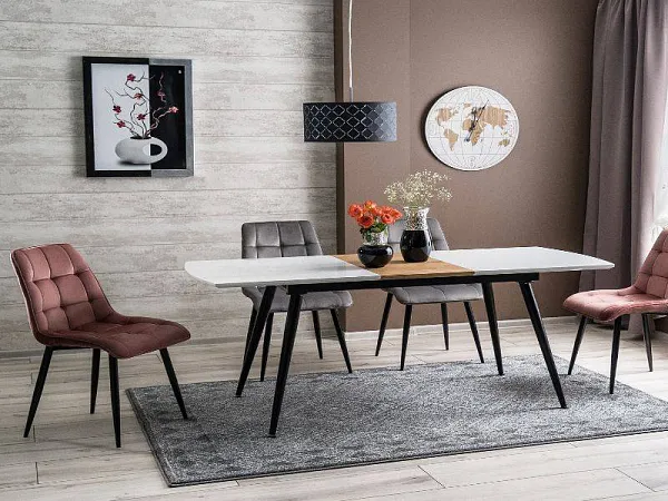 Стул кухонный Signal CHIC Velvet Bluvel 52 (античный розовый/черный) фото 2
