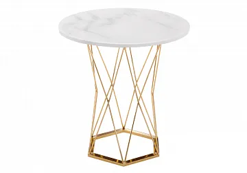 Стол Melan white / gold