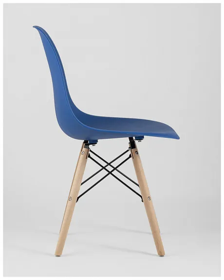 Стул Eames Style DSW синий (разборный каркас) фото 6