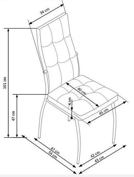 Стул HALMAR K416 синий фото 2