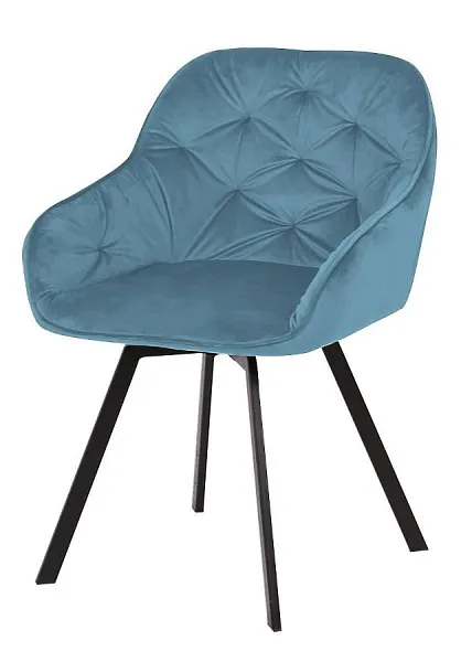 Стул GALE BLUVEL-06 BLUE поворот.360 град., велюр