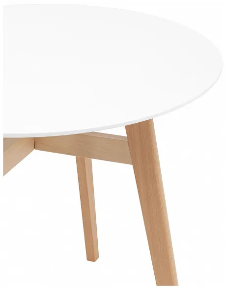 Стол обеденный Target Circle 90*90 белый фото 7