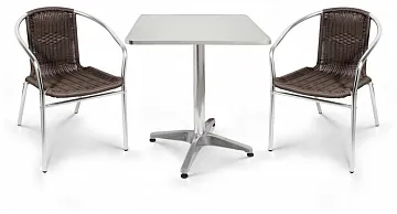 Комплект мебели  LFT-3099B/T3125-60x60 Brown (2+1)