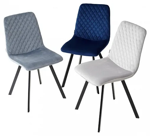 Стул DAIQUIRI BLUVEL-06 BLUE, велюр фото 5