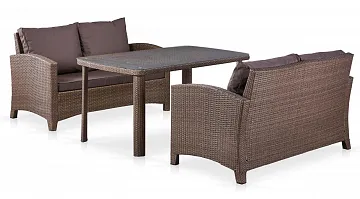 Комплект плетеной мебели T51A/S58A-W773 Brown