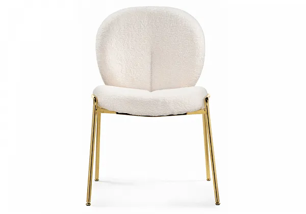 Стул на металлокаркасе Kalipso 1 white / gold фото 4