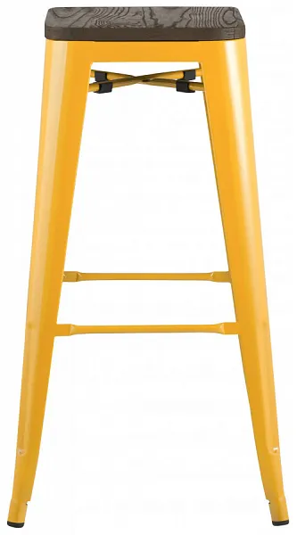 Стул барный TOLIX WOOD желтый фото 2