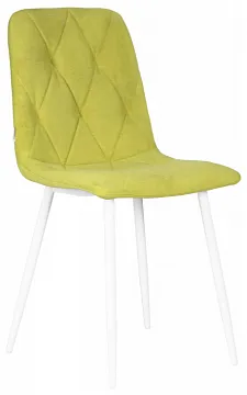 Стул CHILLY ROMBO Лайм Simple 14, основание белый
