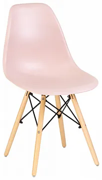 Стул DSW ножки светлый бук, цвет светло-розовый PK-02