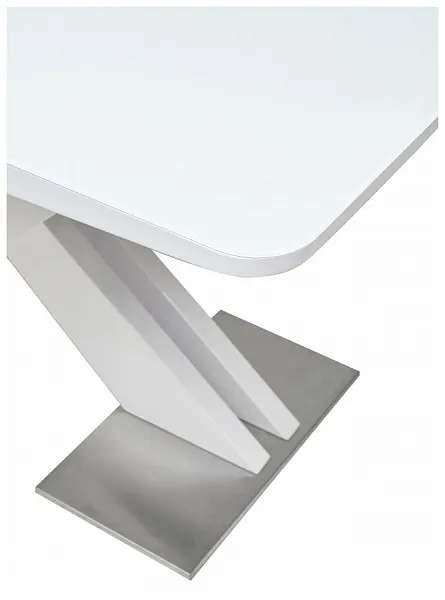 Стол CONTI 140 WHITE GLASS белый глянец М-City фото 3