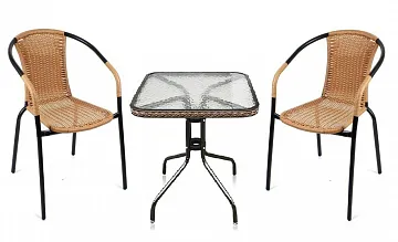 Комплект мебели Асоль-2LB TLH-037С-TLH060SR-D60 Light Beige (2+1)