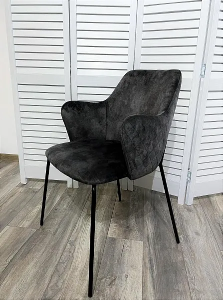 Стул AMARETTO VBP201 античный графит/ черный каркас фото 6