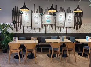 Производство мебели и барной стойки для кафе-пекарни Cinnabon на Лиговском Фото 13
