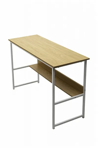Компьютерный стол LUCIA H475 Дуб натуральный / белый каркас M-city
