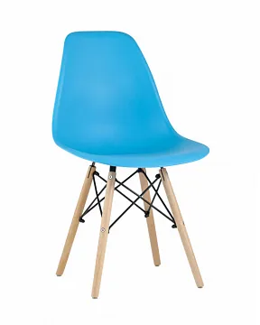 Стул Eames Style DSW бирюзовый (разборный каркас)