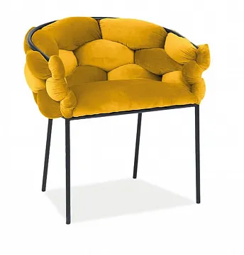 Стул Signal NORTE Velvet Bluvel 68 (карри/черный мат)