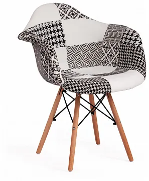 Кресло CINDY SOFT (EAMES) черный/белый