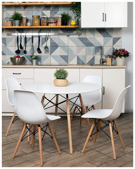 Стул Eames Style DSW белый (разборный каркас) фото 7