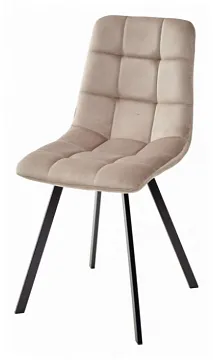 Стул CHILLI SQUARE BLUVEL-40 бежевый велюр