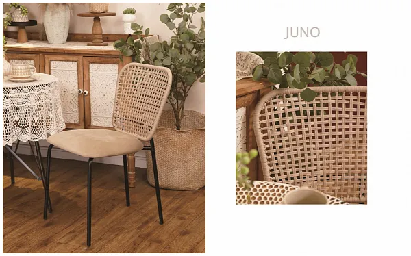 Стул JUNO G062-03 светлый беж, велюр / черный каркас фото 2
