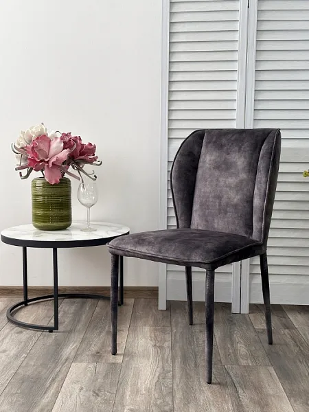 Стул SONDRIO Grey Color-32, велюр / каркас в чулках фото 3