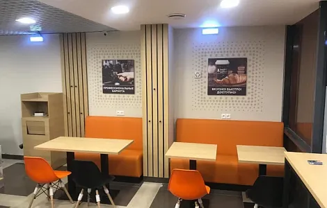 Изготовление мебели для кофейни BodroCoffee в БЦ Сириус