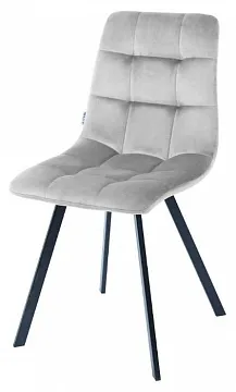 Стул CHILLI SQUARE BLUVEL-03 LIGHT GREY, велюр
