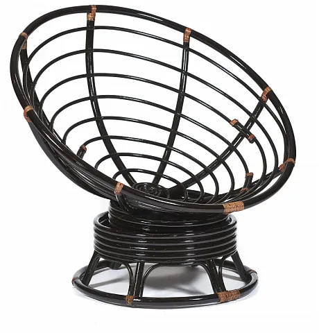 Кресло-качалка ",PAPASAN", w 23/01 B / без подушки / Antique brown (античный черно-коричневый)