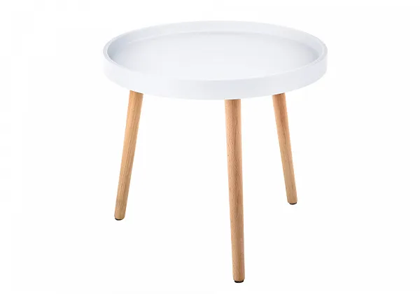 Журнальный стол Hof 50х45 white / wood фото 2