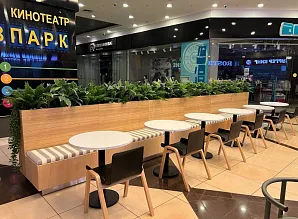 Мебель для фуд-корта в ТЦ «Панфиловский» в Зеленограде Фото 3