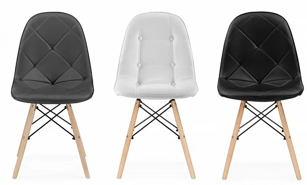 Стул деревянный Kvadro 1 white / wood фото 7