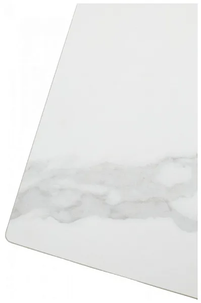 Стол URBINO 180 MATTE STATUARIO Белый мрамор матовый, керамика/ черный каркас, ®DISAUR фото 10