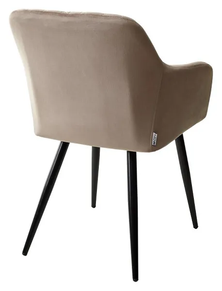 Стул BRANDY BLUVEL-40 бежевый/ черный каркас фото 3