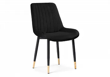 Стул на металлокаркасе Seda 1 black / gold