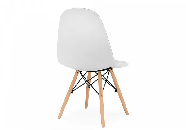 Стул деревянный Kvadro 1 white / wood фото 5