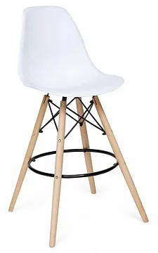Стул барный Cindy Bar Chair (mod. 80-1) Белый, натуральный