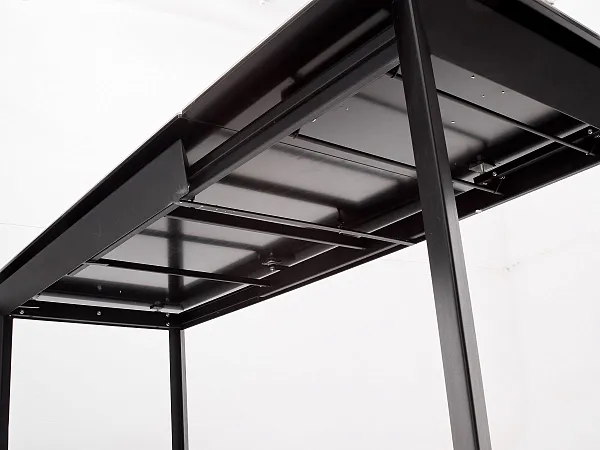 Стол CREMONA 140 MATTE STATUARIO Белый мрамор матовый, керамика/ черный каркас, ®DISAUR фото 7
